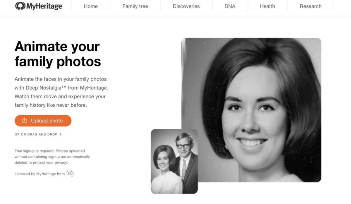 La IA «Deep Nostalgia» anima tus viejos retratos familiares al estilo ‘Harry Potter’